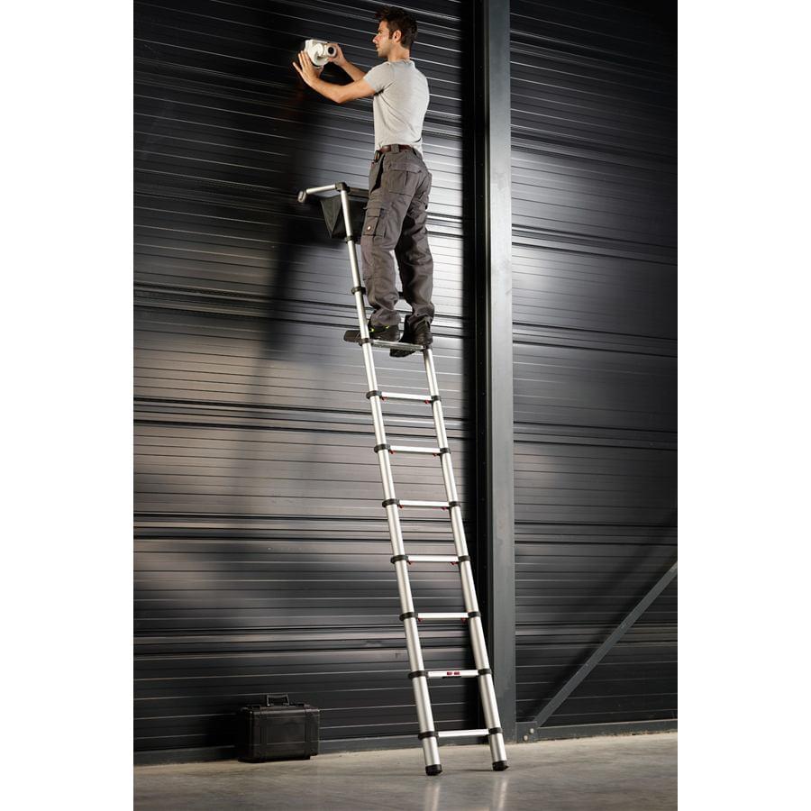2 en 1 Escabeau Pliant Ladder Certifié EN131 Oliote Échelle Télescopique Pliante 5M Charge max 150 kg 2,5M + 2,5M
